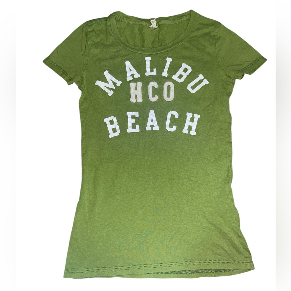Hollister Vibrant Green Malibu Beach Tee